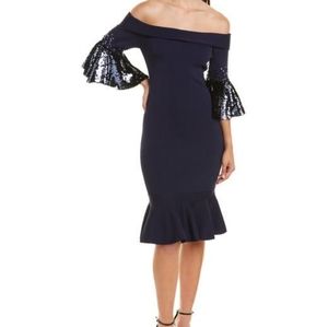 Sachin + Babi Amelia Sheath Dress. It is Navy, Size S (Small).